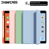 Skrzynka dla 2020 iPad 10.2 8th 2018 2017 9.7 Mini 5 2021 Pro 11 10.5 Air 3 4 Smart Cover z uchwytem na ołówek iPad 5th 6th generacji 1